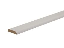 Chant plat prépeint 2 arrondis MDF blanc - long. 2440 mm x larg. 40 mm x ep. 8 mm