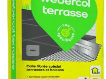 Colle fibrée pour terrasses et balcons WEBERCOL TERRASSE gris sac 25kg