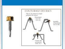 Vis de couture autoperceuse Têtalu H13 Gris Anthracite RAL 7016 - long. 20mm x diam. 4,8mm - Blister 25