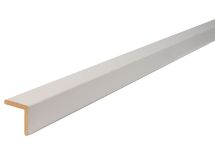 Angle arrondi prépeint MDF blanc - long. 2440 mm x larg. 23 mm x ep. 23 mm