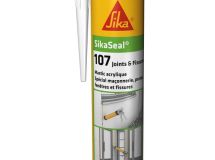 Mastic acrylique SikaSeal-107 joints & Fissures Blanc - cartouche de 300ml