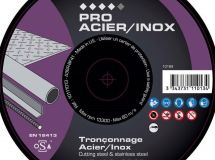 DISQ. TRONC PRO ACIER INOX D.115 x 1.6 x 22,23