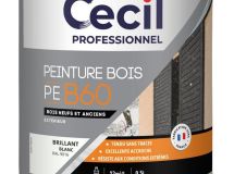 Peinture bois glycéro PE B60 satin blanc - pot de 0,5L